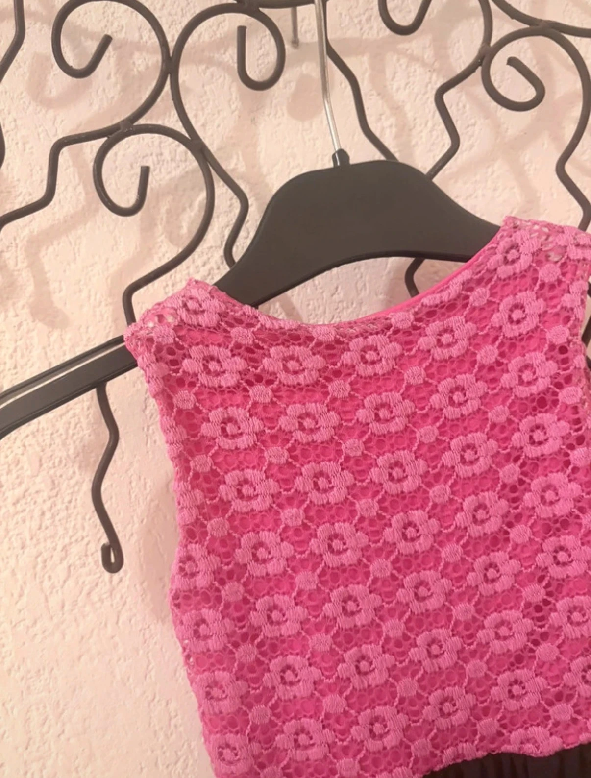 Vestido bicolor rosa fucsia y negro – Talla 2 años – Fabricación francesa – photo 4